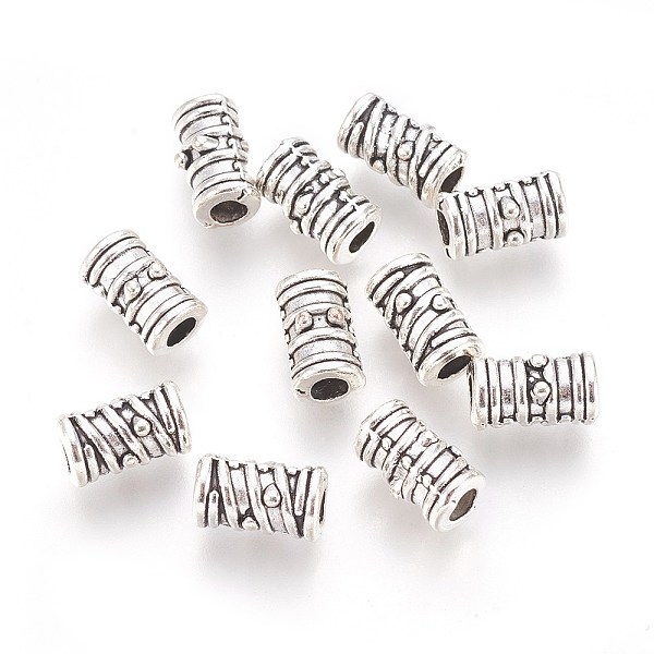 

PandaHall Tibetan Style Alloy Beads, Grooved Beads, Column, Cadmium Free & Nickel Free & Lead Free, Antique Silver, 9x5.5mm, Hole: 3mm Alloy...