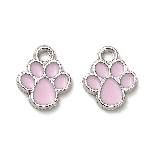 

PandaHall Alloy Enamel Charms, Lead Free & Cadmium Free, Platinum, Paw Print Charm, Pink, 13x10.5x1.5mm, Hole: 2mm Alloy+Enamel Paw Print...