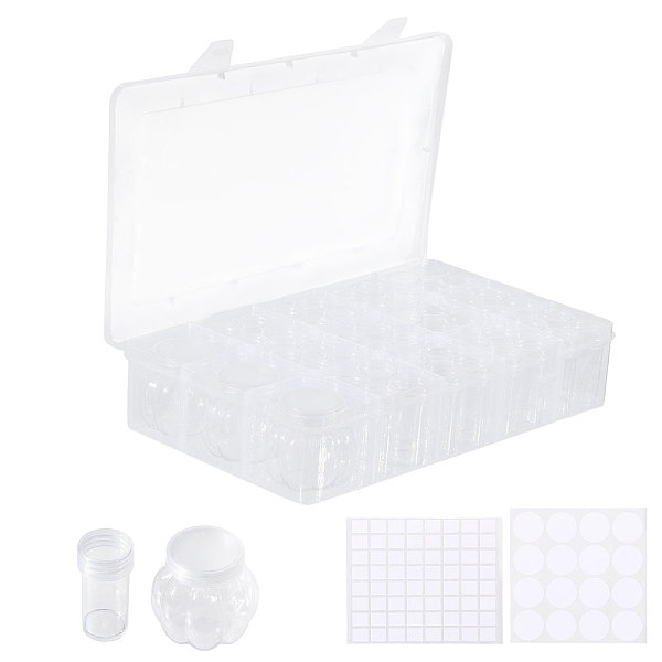 Organisateur rectangulaire en plastique pour perles-image-CON-WH0100-80-fr