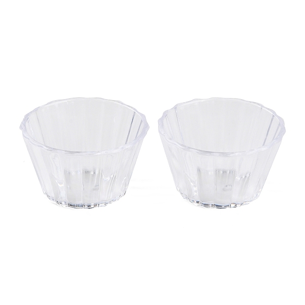 

PandaHall Mini Plastic Simulated Egg Tart Cup, Miniature Landscape Kitchen Model Dollhouse Accessories Decorations, Clear, 37x21mm Plastic...