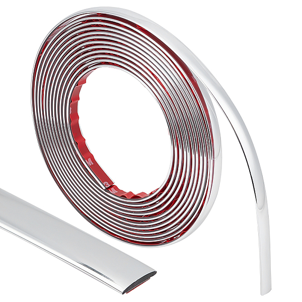 

PandaHall UNICRAFTALE 16.4ft PVC Peel and Stick Trim Molding Car Door Trim Strip Self-Adhesive Edging Trim Flexible PVC Wall Trim Wall..., White