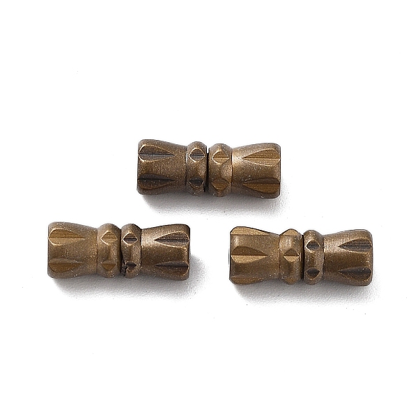 

PandaHall Brass Screw Clasps, Antique Bronze, 12x5mm, Hole: 0.5mm Brass