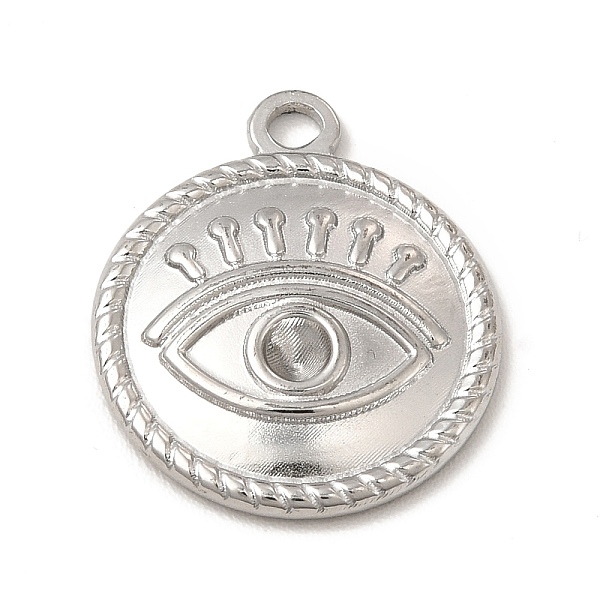 

PandaHall 304 Stainless Steel Pendant Cabochon Settings, Flat Round with Eye, Stainless Steel Color, Tray: 2mm, 18x15.5x2mm, Hole: 1.6mm 304...