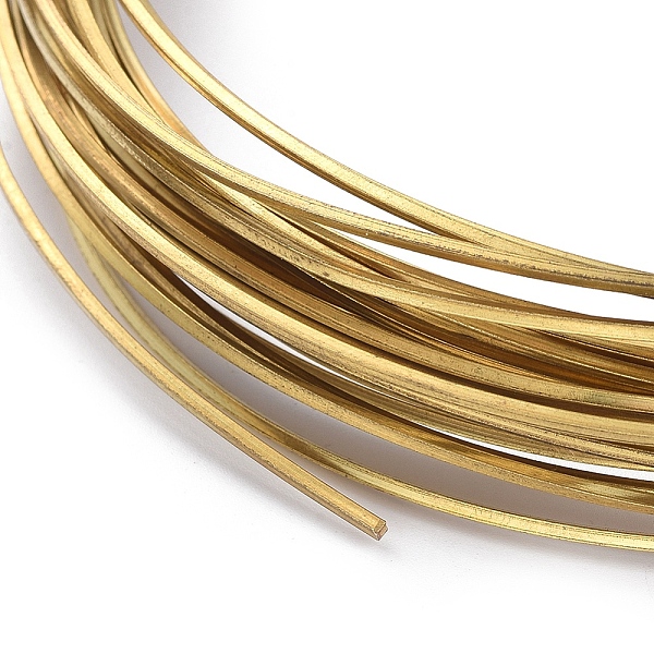 

PandaHall Square Brass Wire for Jewelry Making, Raw(Unplated), 0.8mm, about 32.8 Feet(10m)/roll Brass Square