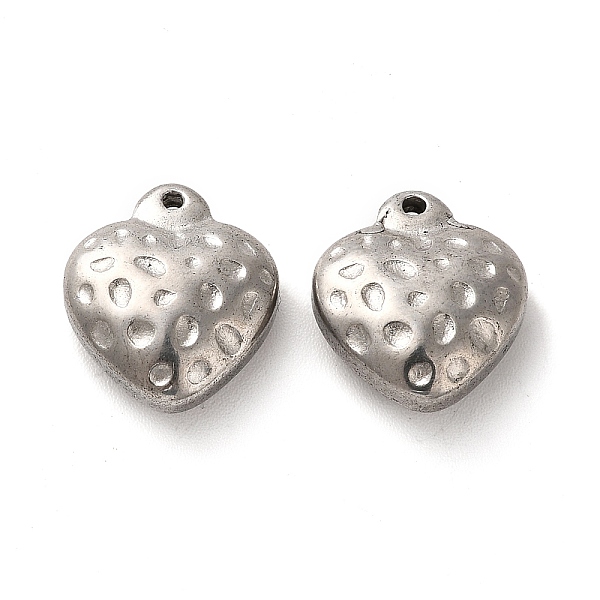 

PandaHall Valentine's Day 304 Stainless Steel Pendants, Heart Charm, Stainless Steel Color, 14x12.5x5.5mm, Hole: 1mm 304 Stainless Steel...