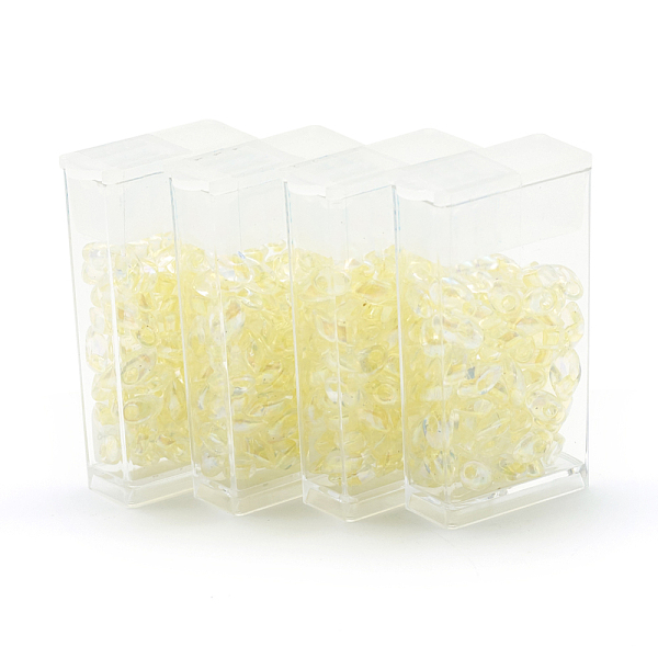 

PandaHall MiYuki Long Magatama Beads, Japanese Seed Beads, (LMA2146) Pale Yellow Lined Crystal AB, 7x4mm, Hole: 1mm, about 80pcs/box, net...