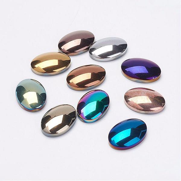 

PandaHall Non-Magnetic Synthetic Hematite Cabochons, Oval, Grade A, Mixed Color, 24.5x17.5x6mm Non-magnetic Hematite Oval Multicolor