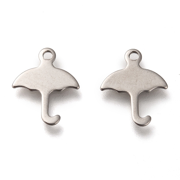 

PandaHall 304 Stainless Steel Pendants, Laser Cut, Umbrella, Stainless Steel Color, 14x11x0.8mm, Hole: 1.4mm 304 Stainless Steel Umbrella