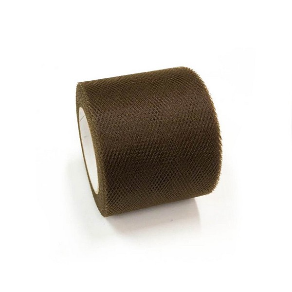 

PandaHall Deco Mesh Ribbons, Tulle Fabric, Tulle Roll Spool Fabric For Skirt Making, Coconut Brown, 2 inch(5cm), about 25yards/roll...