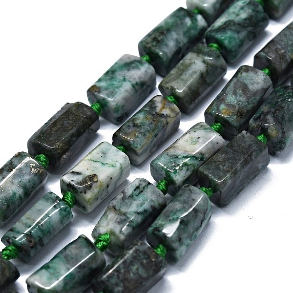 

PandaHall Natural Dioptase Beads Strands, Nuggets, 11~14x6~8mm, Hole: 0.9mm, about 28~32pcs/strand, 15.75''(40cm) Dioptase Nuggets