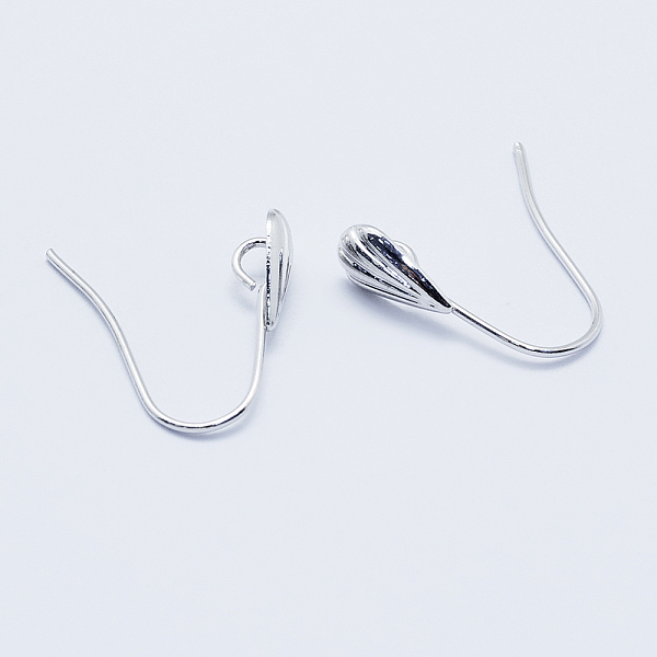 

PandaHall Long-Lasting Plated Brass Earring Hooks, with Horizontal Loop, Real Platinum Plated, Nickel Free, 16.5x5x2mm, Hole: 2mm, Pin: 1mm...