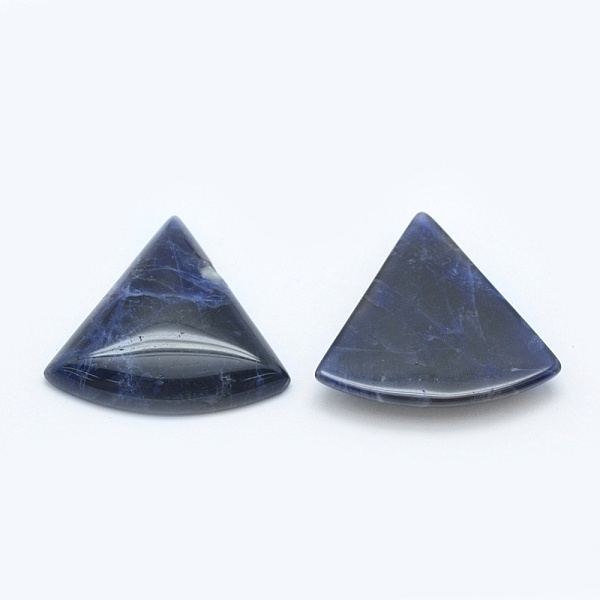 

PandaHall Natural Sodalite Cabochons, Triangle, 28.5x31x5mm Sodalite Triangle