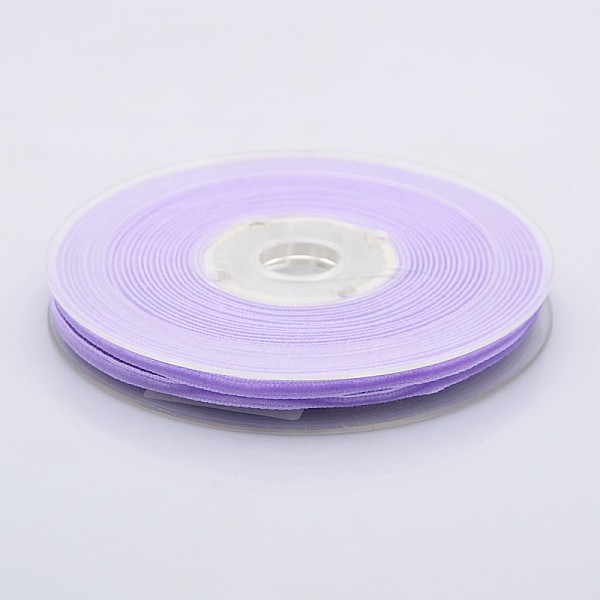 

PandaHall Polyester Velvet Ribbon for Gift Packing and Festival Decoration, Lilac, 1/8 inch(4mm), about 100yards/roll(91.44m/roll) Velvet..., Purple