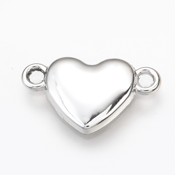 

PandaHall Alloy Links connectors, Heart, Platinum, 17x10x2.5mm, Hole: 1.5mm Alloy Heart
