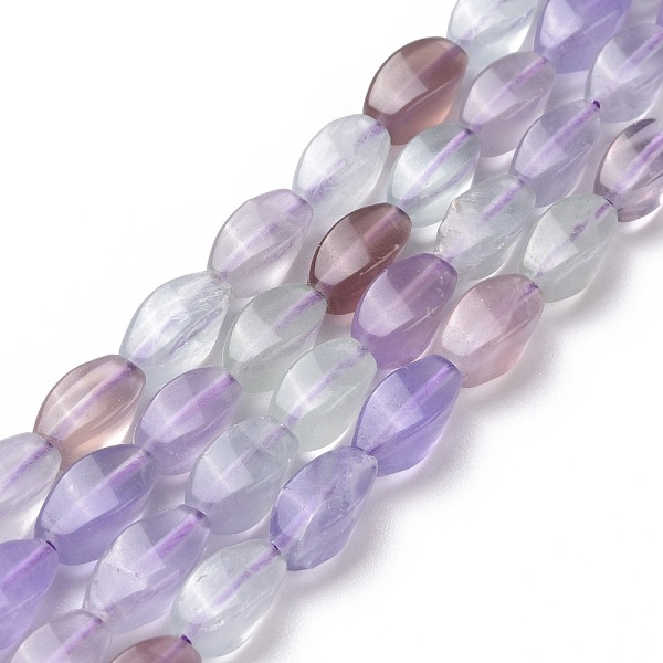 

PandaHall Natural Twist Fluorite Beads Strands, 12x6x6mm, Hole: 1mm, about 33pcs/strand, 15.74 inch Fluorite Twist