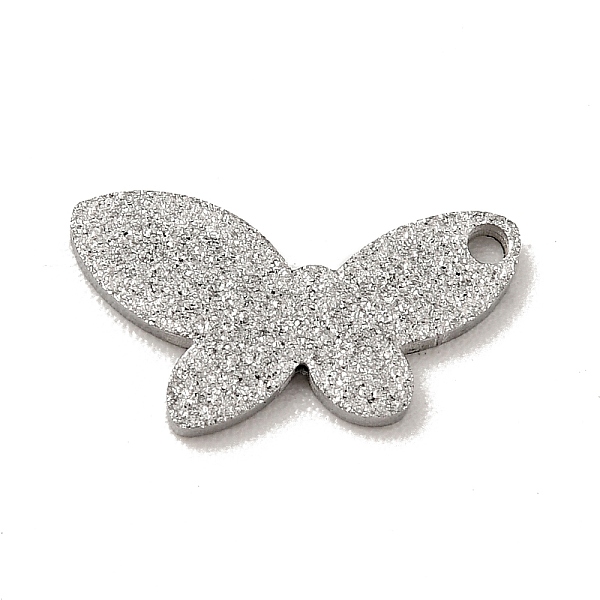 

PandaHall 304 Stainless Steel Pendants, Textured, Butterfly, Stainless Steel Color, 7x13x1mm, Hole: 1mm 304 Stainless Steel Butterfly