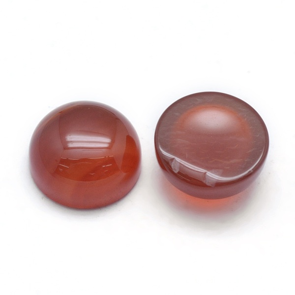 

PandaHall Natural Carnelian Cabochons, Half Round, 10x4~5mm Carnelian Half Round