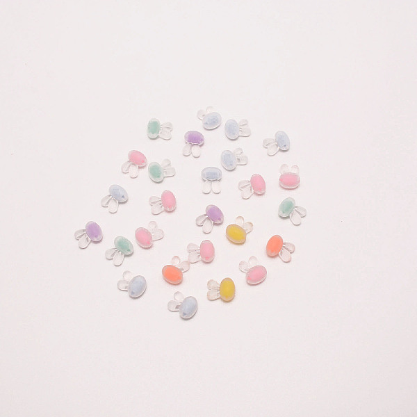 

PandaHall Frosted Transparent Acrylic Beads, Bead in Bead, Rabbit, Mixed Color, 15.5x12x10mm, Hole: 2mm, about 50pcs/bag Acrylic Rabbit..., Multicolor