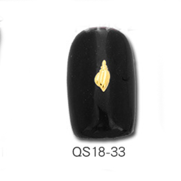 

PandaHall Alloy Cabochons, Nail Art Decoration Accessories, Conch Shell, Golden, about 1000pcs/bag Alloy Shell Shape