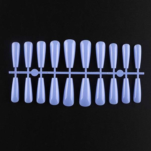 

PandaHall Solid Color Plastic Seamless Toe False Nail, Practice Manicure Nail Art Tool, Royal Blue, 26~32x6~13mm, 20pcs/set. Plastic None