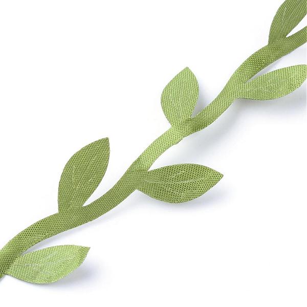 

PandaHall Polyester Leaf Trim Ribbon, for Baby Shower, DIY Craft, Party Wedding Home Decoration, Olive Drab, 24mm, about 200m/bundle..., Green