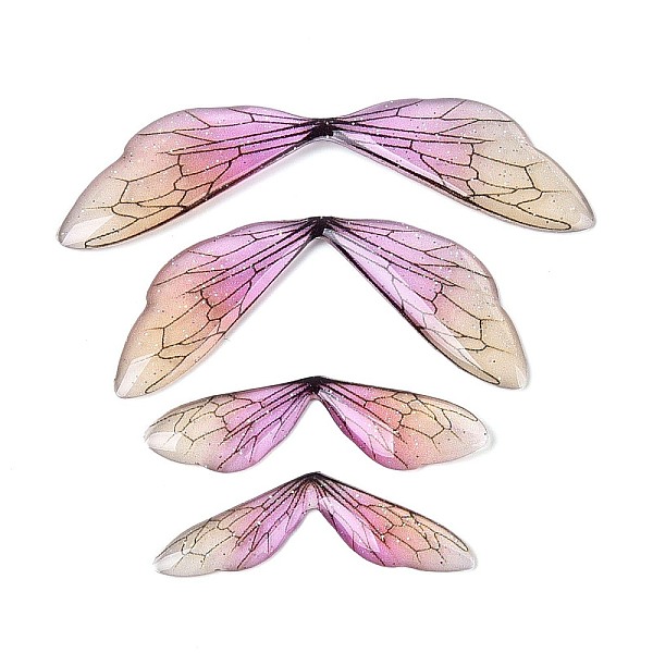 3 cabochon di ali di farfalla in resina epossidica trasparente-image-RESI-N045-12B-it