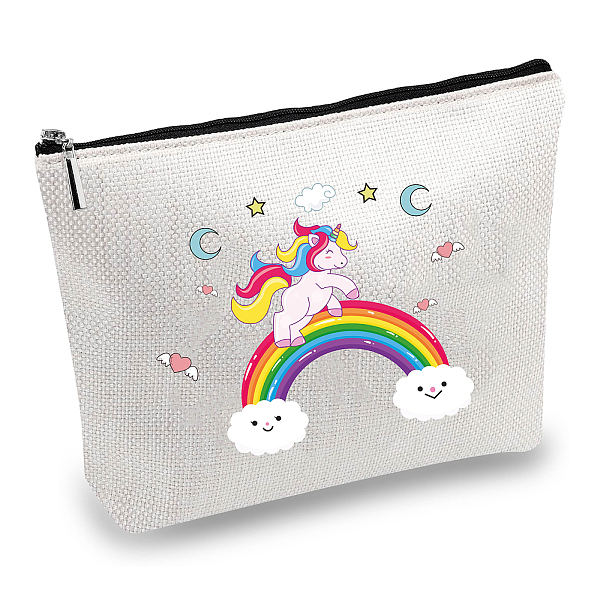 

PandaHall 12# Cotton-polyester Bag, Stroage Bag, Rectangle, Rainbow Pattern, 18x25cm Cloth Rainbow
