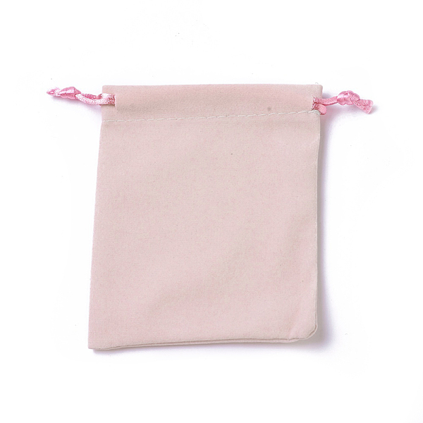 

PandaHall Velvet Packing Pouches, Drawstring Bags, Pink, 12~12.6x10~10.2cm Velvet Pink