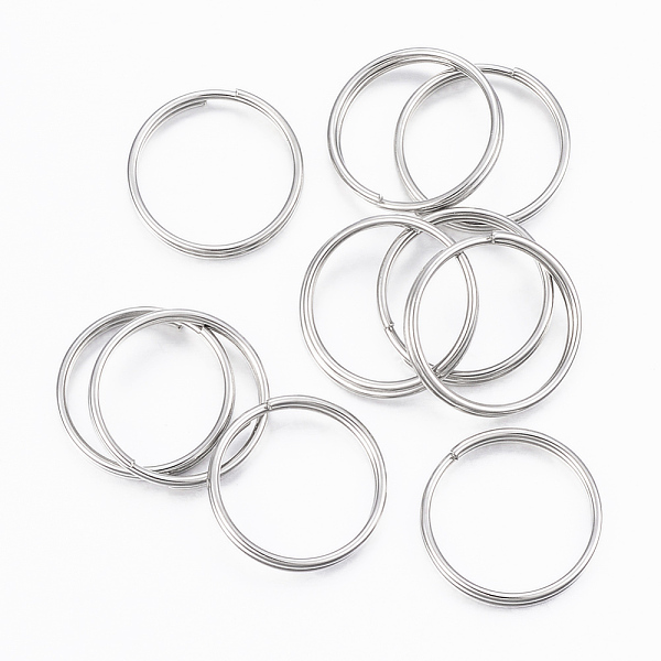 

PandaHall 304 Stainless Steel Split Rings, Double Loops Jump Rings, Stainless Steel Color, 16x2mm, about 14mm inner diameter 304 Stainless...