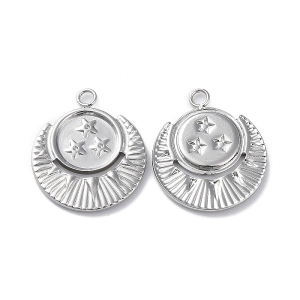 

PandaHall 304 Stainless Steel Pendant Rhinestone Settings, Moon, Stainless Steel Color, Fit for 0.7mm Rhinestone, 25x21.5x2mm, Hole: 2.2mm...