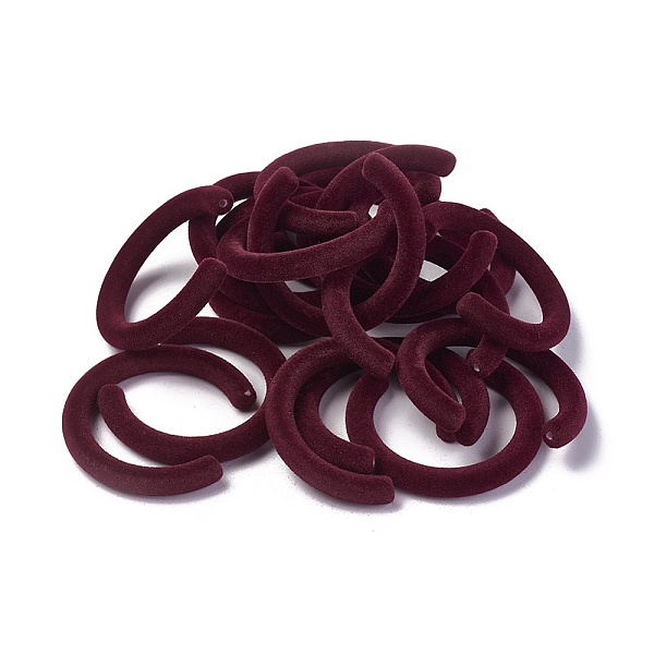 

PandaHall Flocky Acrylic Beads, Letter C Shape, Dark Red, 47.5x44.5x6.6mm, Hole: 1.5mm, Inner Diameter: 35mm Acrylic Others