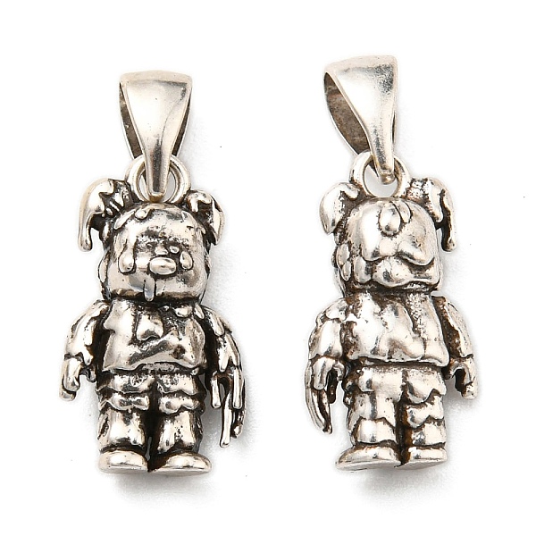 

PandaHall Rack Plating Brass links, Lead Free & Cadmium Free, Long-Lasting Plated, Bear Charm, Antique Silver, 15x8.5x6mm, Hole: 6x3mm Brass...
