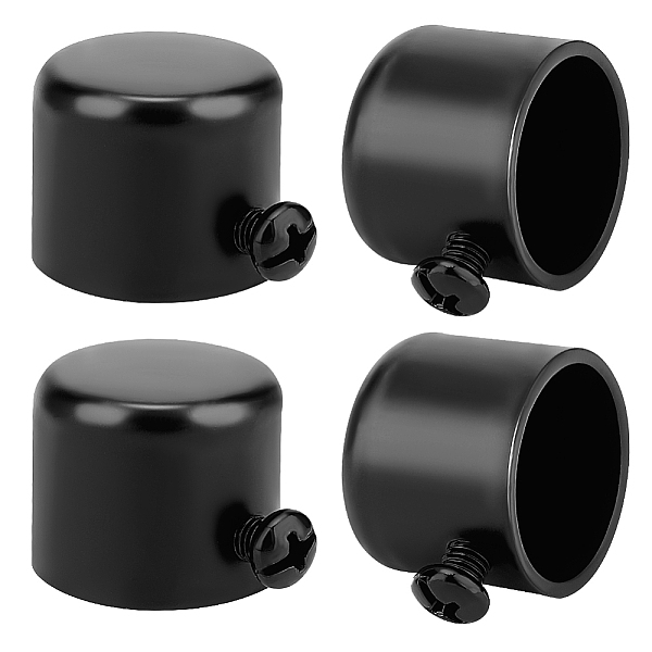 

PandaHall Column Iron Curtain Rod Seal Flat Head, Curtain Rod Cap Finials, with Screw, Black, 20.5x22.5mm, Inner Diameter: 19mm Iron Column...