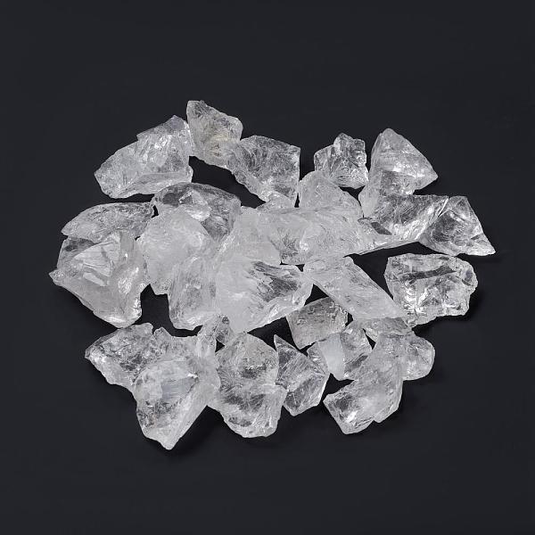 

PandaHall Rough Raw Natural Quartz Crystal Beads, Rock Crystal Beads, for Tumbling, Decoration, Polishing, Wire Wrapping, Wicca & Reiki...