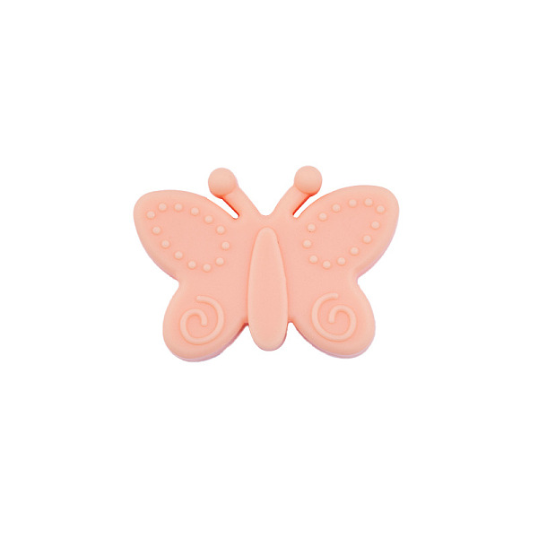 

PandaHall Food Grade Eco-Friendly Silicone Focal Beads, Chewing Beads For Teethers, DIY Nursing Necklaces Making, Butterfly, PeachPuff..., Brown