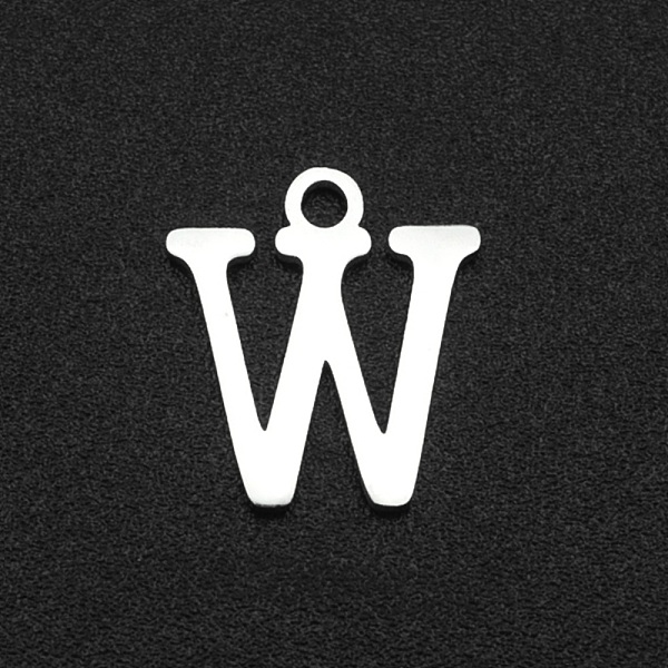 

PandaHall 201 Stainless Steel Charms, Laser Cut, Letter, Stainless Steel Color, Letter.W, 12x10.5x1mm, Hole: 1.5mm 201 Stainless Steel...