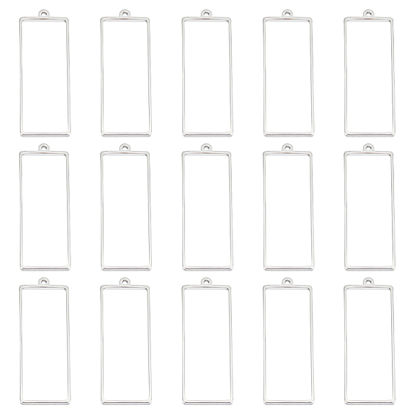 

PandaHall Unicraftale 16Pcs 304 Stainless Steel Open Back Bezel Pendants, For DIY UV Resin, Epoxy Resin, Pressed Flower Jewelry, Stainless...