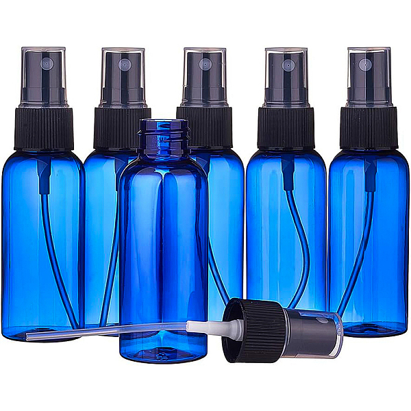 

PandaHall BENECREAT 20 Pack 50ml Blue Fine Mist Atomiser Spray Bottles Empty Plastic Travel Bottle Set for Toiletries Cosmetic Essential...