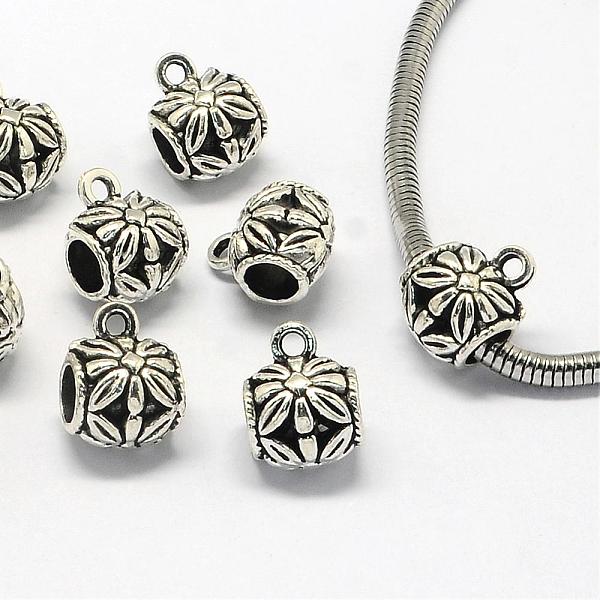

PandaHall Tibetan Style Alloy Tube Bails, Loop Bails, Barrel Bail Beads, Antique Silver, 13.5x10.5x9.5mm, Hole: 2mm, Inner Diameter: 5mm...