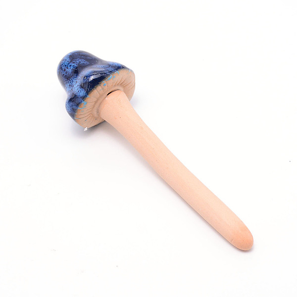 

PandaHall Mushroom Shape Porcelain Home Ornaments, for Fleshy Bonsai Display Decoration, Dark Blue, 121~122x33~35.5mm Porcelain Mushroom