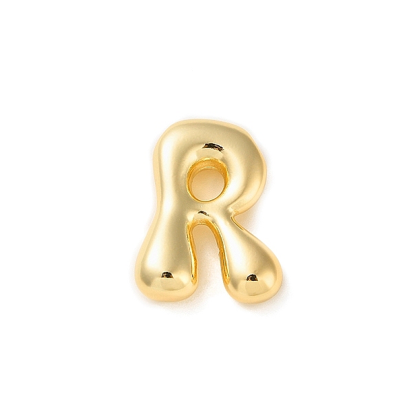 

PandaHall Brass Pendants, Real 18K Gold Plated, Letter R, 23x18x6.5mm, Hole: 3x2.5mm Brass Letter R