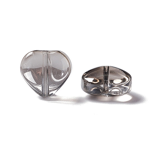 

PandaHall Electroplate Glass Bead, Heart, Gray, 10x10x5mm, Hole: 1mm Glass Heart Gray