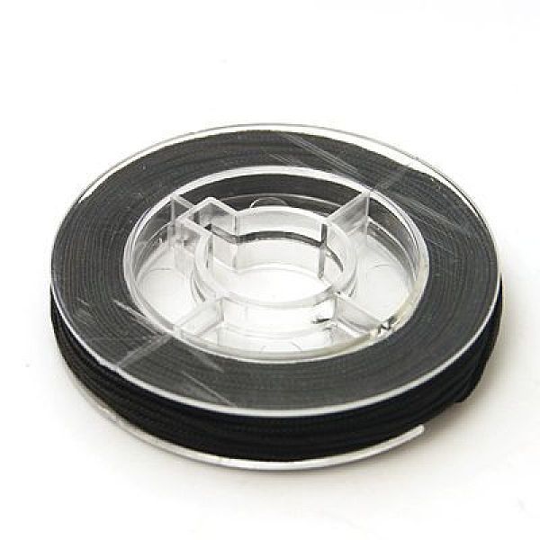 

PandaHall Nylon Thread for Jewelry Making, Black, 0.8mm, about 7.65~9.84 yards(7~9m)/roll Nylon Black
