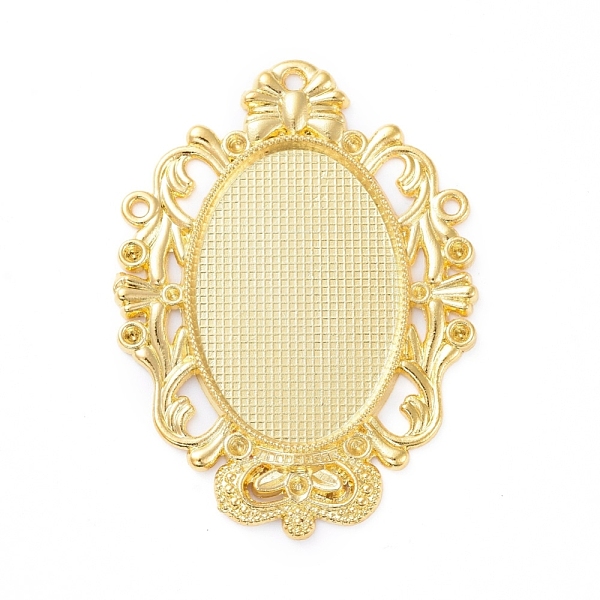 

PandaHall Alloy Pendant Cabochon Settings, Plain Edge Bezel Cups & Rhinestone Settings, Plain Edge Bezel Cups, Oval, Golden, Tray: 30x20mm...