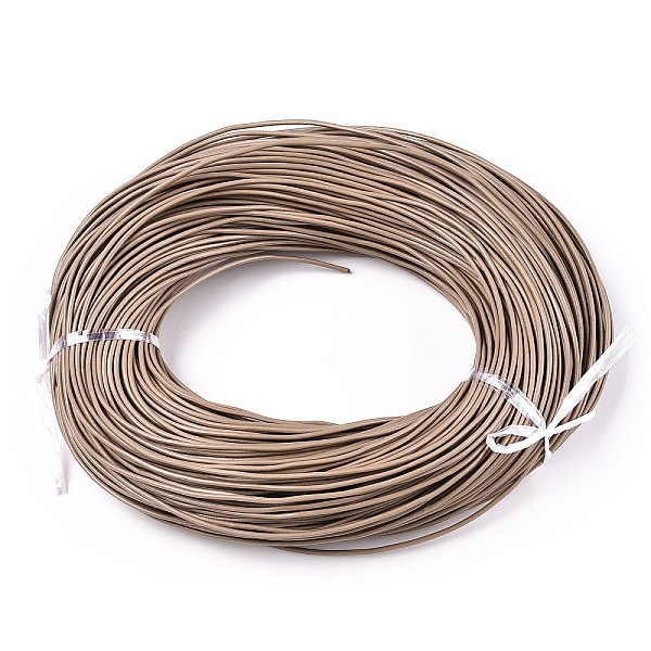 

PandaHall Spray Painted Cowhide Leather Cords, Camel, 1.5mm, about 100yards/bundle(300 feet/bundle) Cowhide Round Brown
