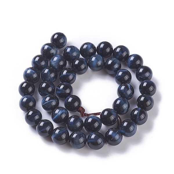 

PandaHall Natural Tiger Eye Beads Strands, Round, Dyed & Heated, Prussian Blue, 10mm, Hole: 1mm, about 38~40pcs/strand, 15.3 inch~15.75 inch...