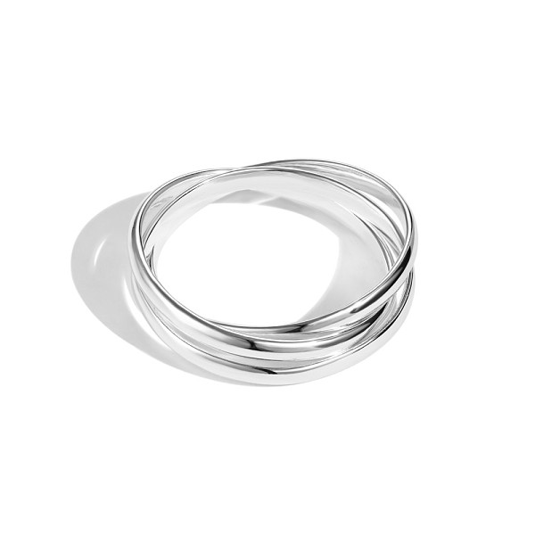 

PandaHall 925 Sterling Silver Triple Criss Cross Finger Ring for Women, Silver, 2mm, US Size 9 1/2(19.3mm) Sterling Silver Ring