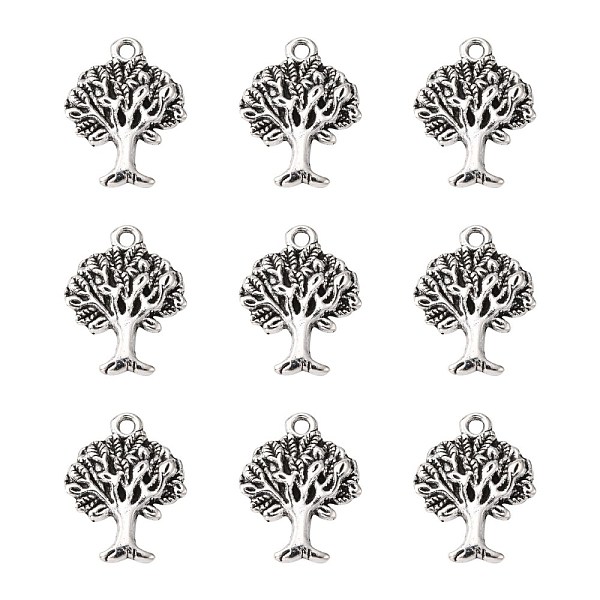 

PandaHall Tibetan Style Alloy Pendant, Lead Free and Cadmium Free, Tree of Life, Antique Silver, 22x17x2mm, Hole: 2mm Alloy Tree