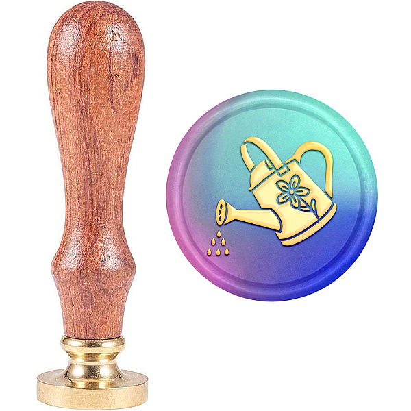 

PandaHall MAYJOYDIY Watering Can Wax Seal Stamp Watering Flowers Sealing Wax Stamp 25mm Brass Stamp Head Flexible Durable Wedding/Party...