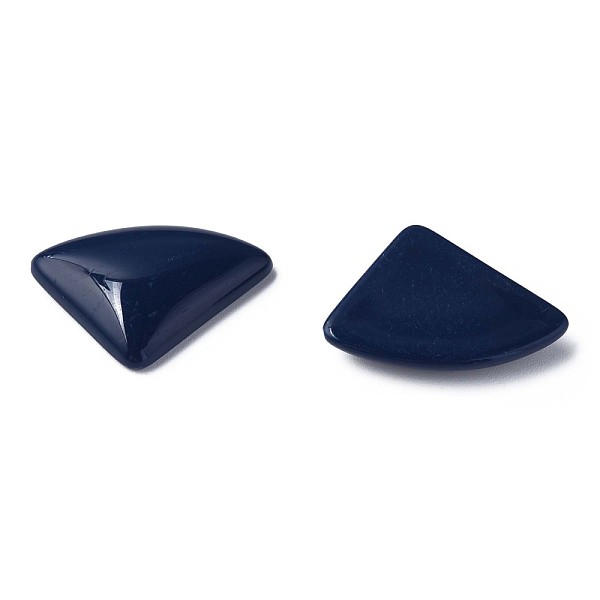 

PandaHall Opaque Acrylic Cabochons, Triangle, Prussian Blue, 19.5x28x5mm, about 354pcs/500g Acrylic Triangle